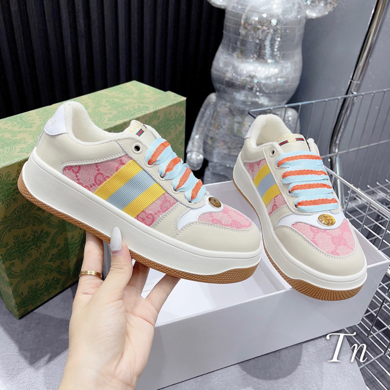 Giày Thể Thao GC Đế Bằng Màu Hồng New SS 2023 Fullbox - CERIHOUSE