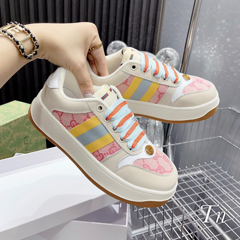 Giày Thể Thao GC Đế Bằng Màu Hồng New SS 2023 Fullbox - CERIHOUSE