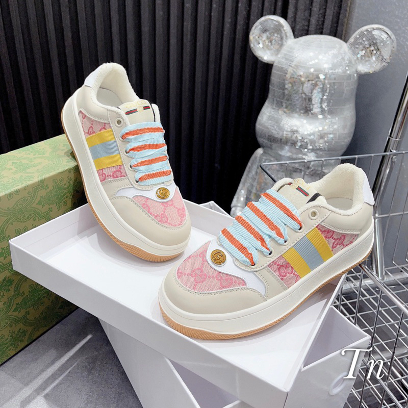 Giày Thể Thao GC Đế Bằng Màu Hồng New SS 2023 Fullbox - CERIHOUSE