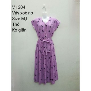 ĐẦM MÀU TÍM HOẠ TIẾT