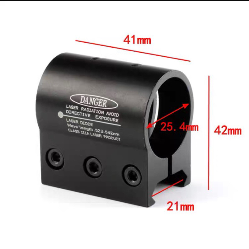 Giá đỡ kẹp đèn pin đèn lazer kim loại ray 20-21mm