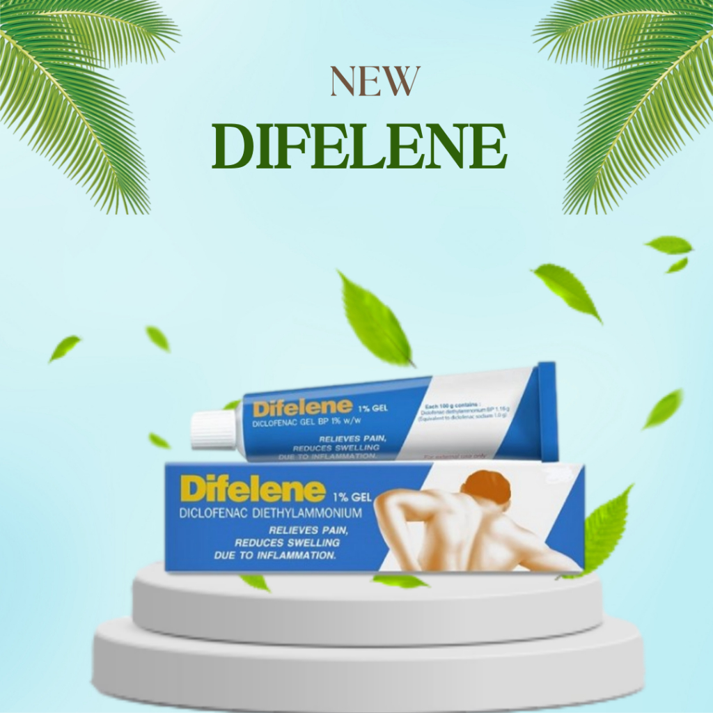 Gel xoa bóp Difelene 100G Thái Lan -Dành cho NGBỊ BẠI HÔNG, THOÁT VỊ ĐĨA ĐỆM