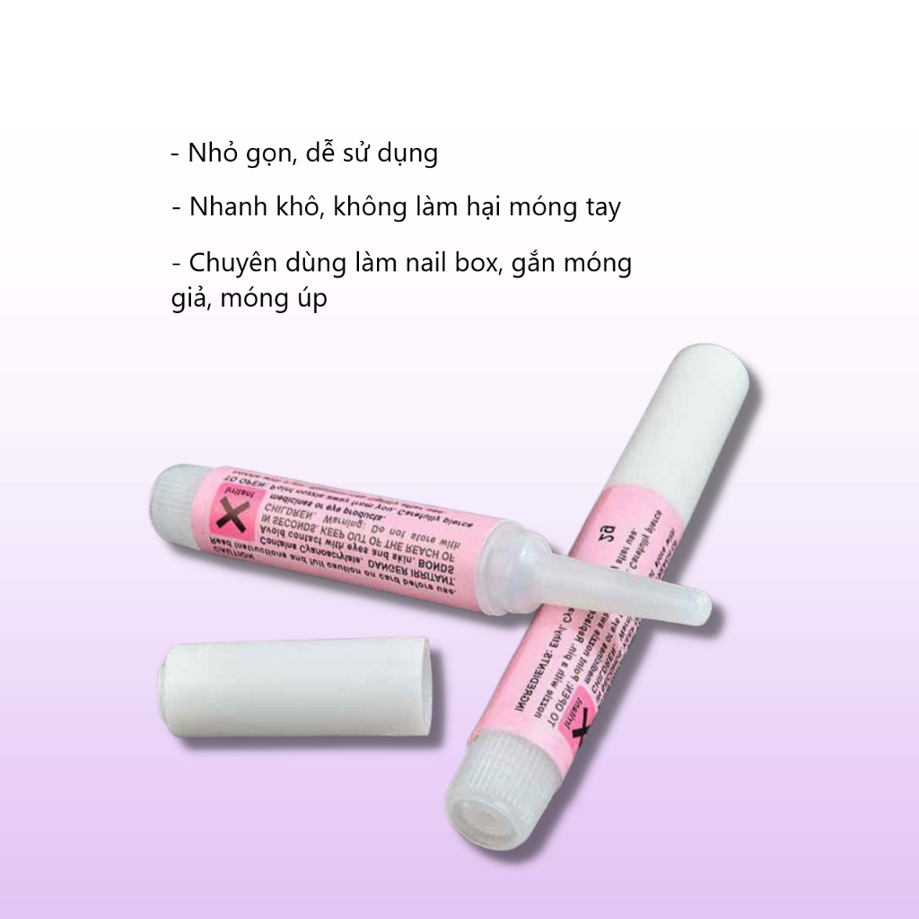 Keo dán móng mini, keo dán nail box