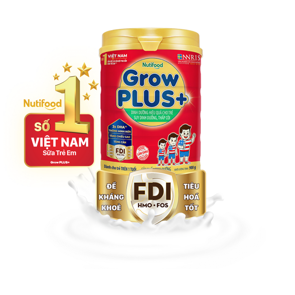 Sữa Nutifood GrowPLUS+ Suy Dinh Dưỡng - sữa pha sẵn GrowPLUS +