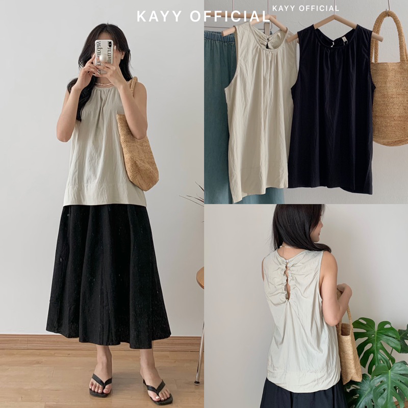 KAYY. Áo sát lách khoét lưng _ A5013 ( ảnh thật )