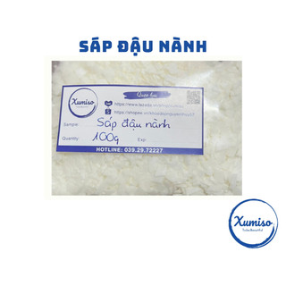 Sáp đậu nành - soy wax - nguyên liệu làm son - nguyên liệu mỹ phẩm - xumiso - 100g