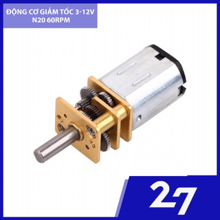 Động cơ giảm tốc 3-12v n20 60rpm