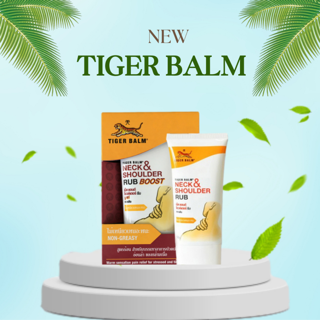 Dầu Xoa Bóp Tiger Balm Neck & Shoulder Rub Rub Boost Thailand 50gr