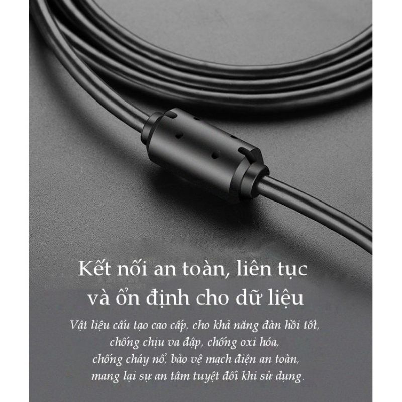 Dây cáp máy in USB 2.0 dài 1,5m đến 5m UGREEN 10845 US104 - Hàng Chính Hãng