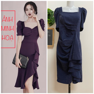 Đầm Thiết Kế, Đi Tiệc, Nền Vải Nhũ, Có Mút Ngực Mỏng, New 98%, 2hand