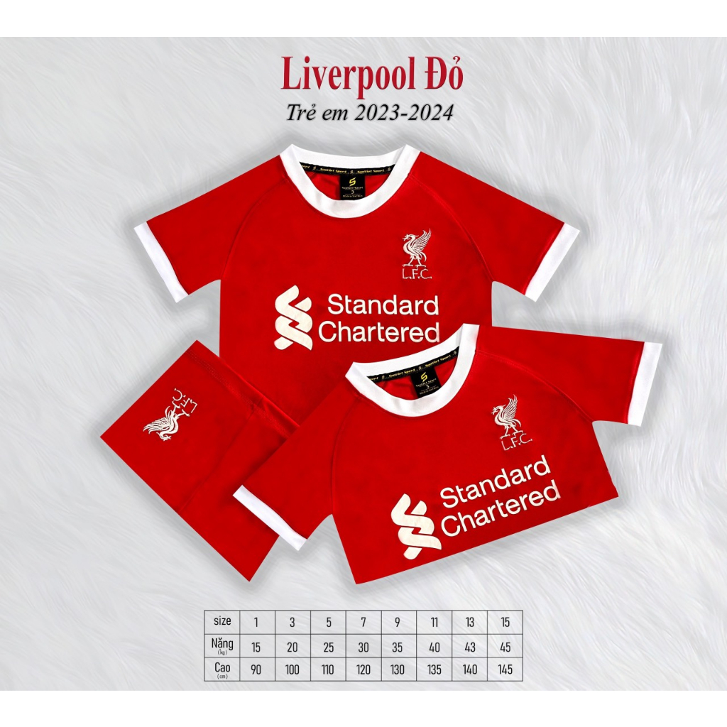 Bộ quần áo bóng đá TRẺ EM giải 2023
