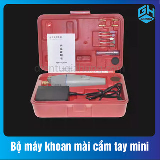 1 Bộ máy khoan mài cầm tay mini