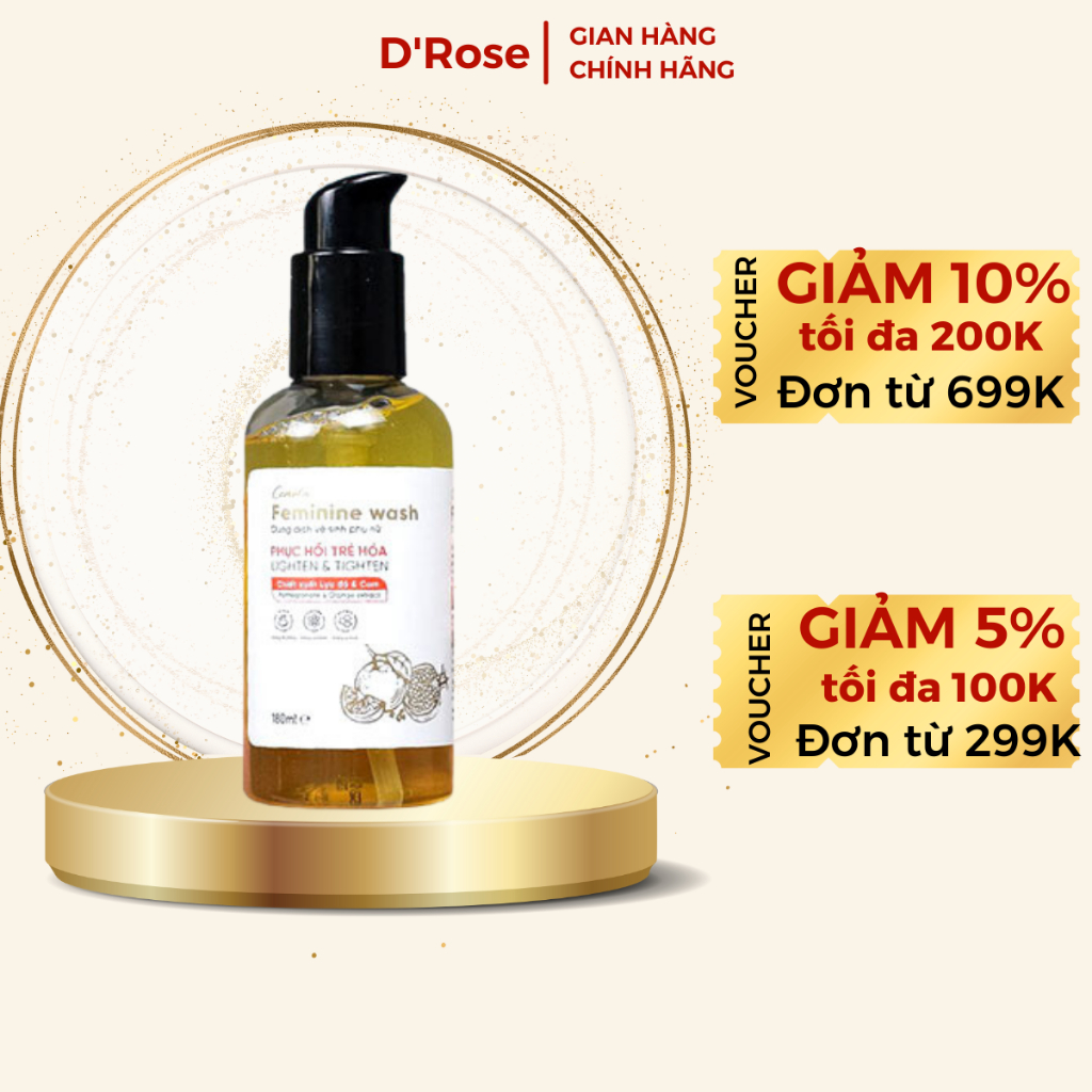 Dung dịch vệ sinh phụ nữ Cénota hỗ trợ làm hồng và se khít vùng kín 175ml - DR60