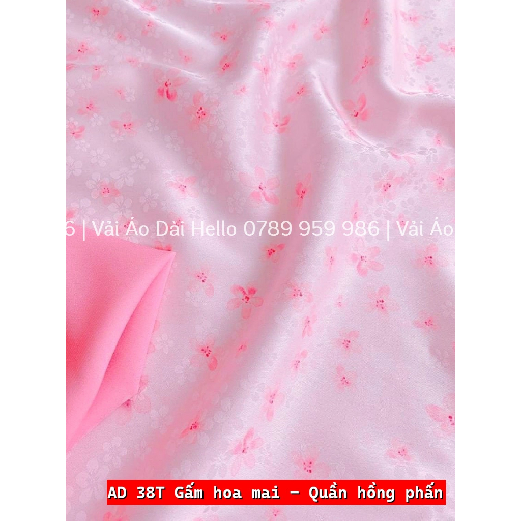 Vải gấm hoa mai ( AD 38T)