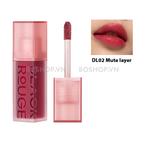 Son Kem Lì Black Rouge Double Layer Over Velvet Ver1+ Ver2 4g