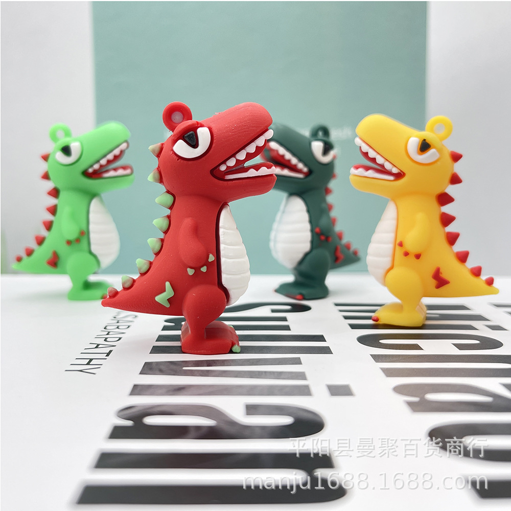 Hàng sẵn sticker/charm/jibit Khủng Long 3D To đủ sắc màu siêu đẹp gắn dép cross, dép có lỗ đã có sẵn nút cài