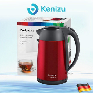 Ấm siêu tốc bosch twk3p424 màu đỏ 1.7 lít