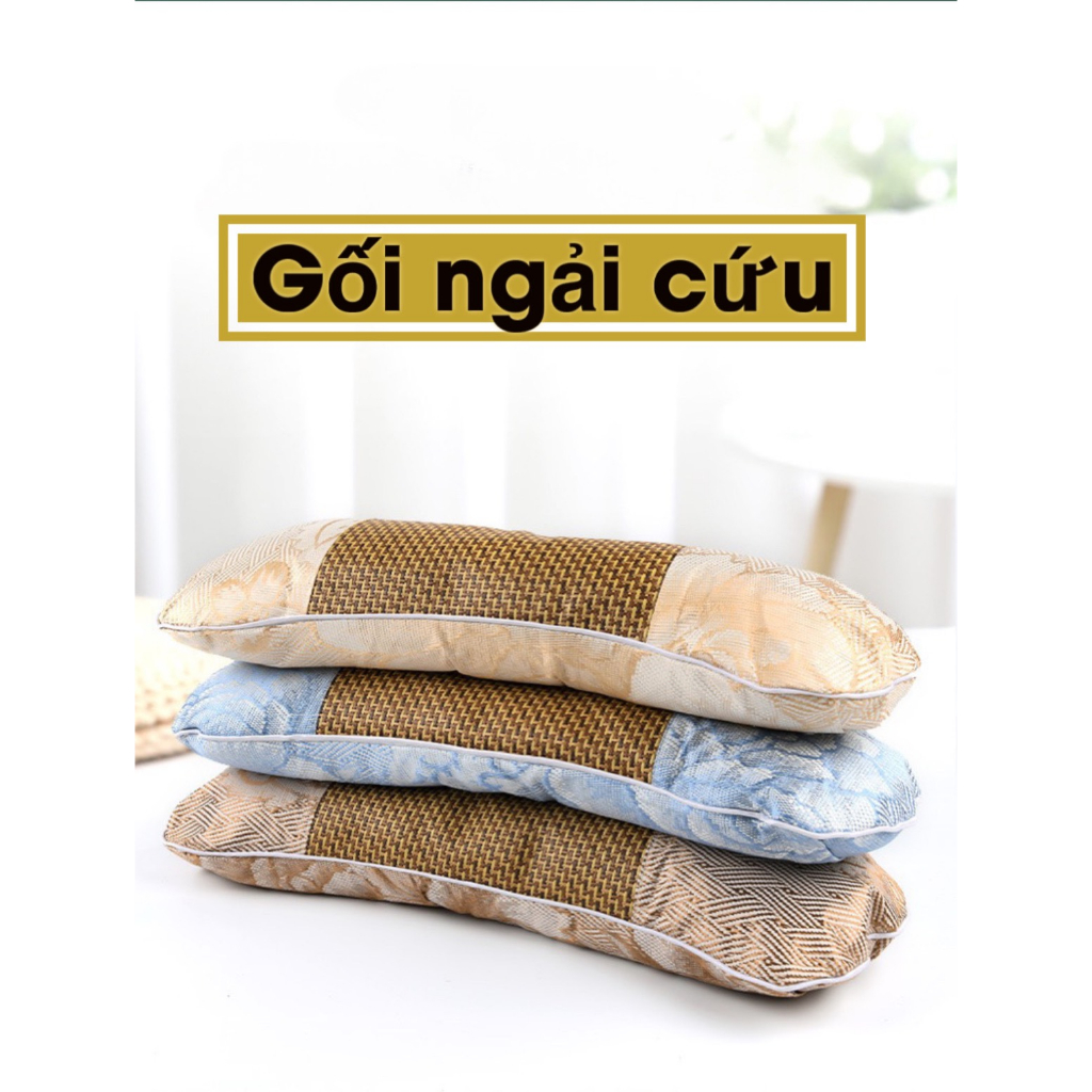 Gối Ngải Cứu Khô Thảo Mộc Công Thái Học