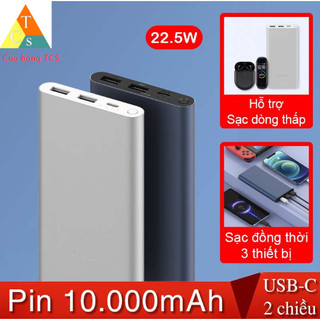 Pin dự phòng Xiaom!M 10000mAh 22.5W PB100DZM / gen3 PLM13ZM bản sạc nhanh