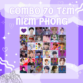 Set 35 tem dán niêm phong jin bts