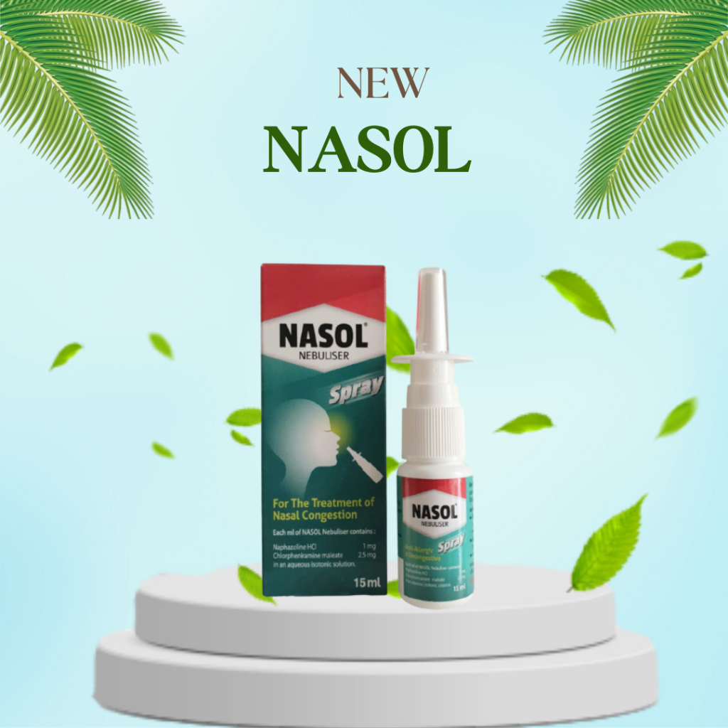 Xịt thông mũi , giảm nghẹt mũi , thông xoang ,Nasol Thái Lan 15ml