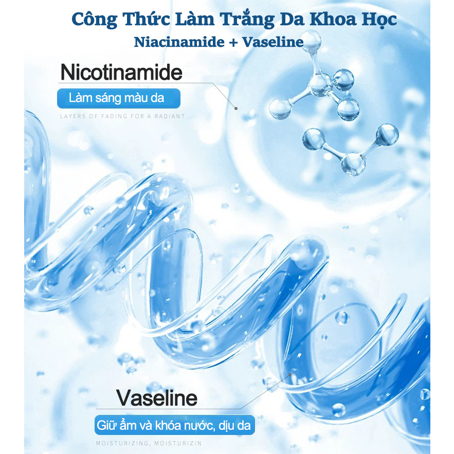 Tẩy tế bào chết body Dưỡng trắng da body Niacinamide 250g Làm sạch toàn thân, tẩy tế bào chết, Làm sáng da màu