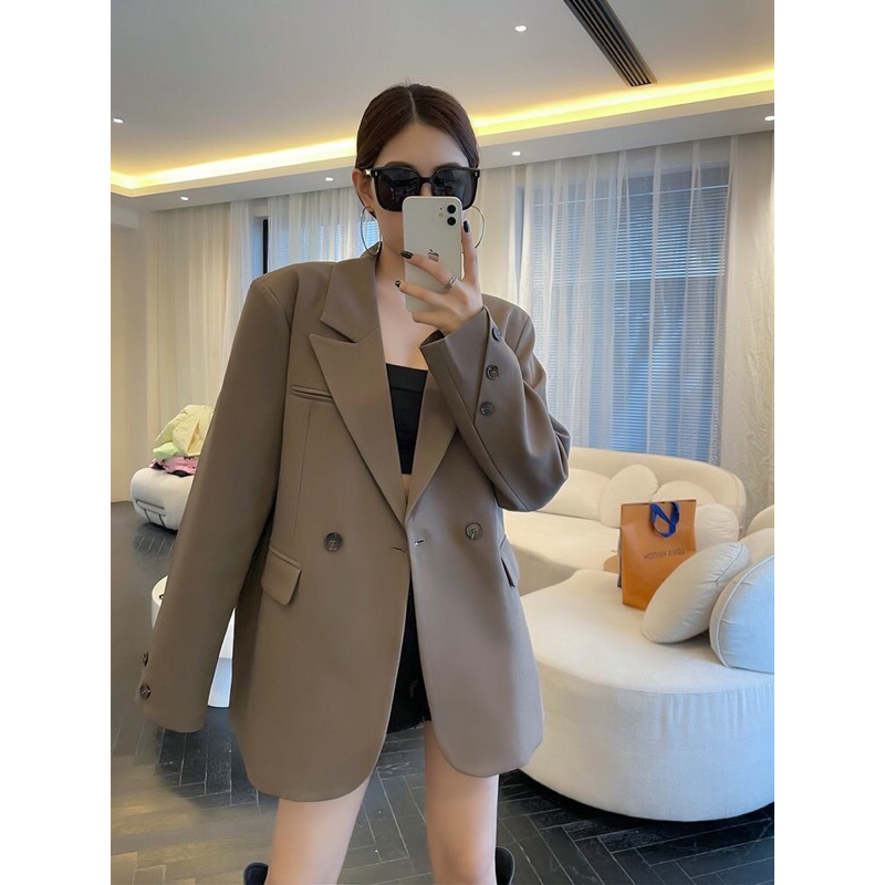 Áo Khoác Blazer Nữ Form Suông Mẫu Mới Mã RB02Q