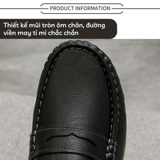 Giày lười nữ đế độn da mềm cao cấp
