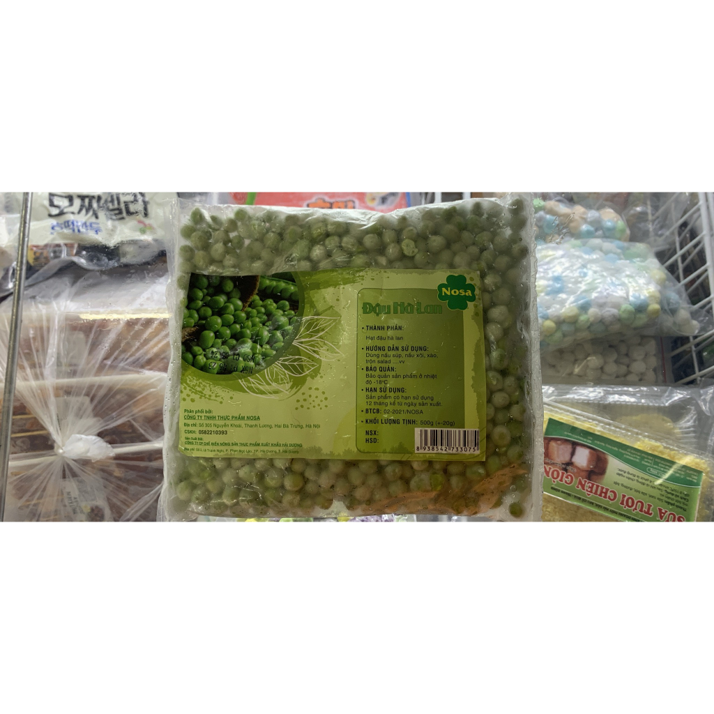 Đậu Hà Lan đông lạnh tiện lợi gói 500g