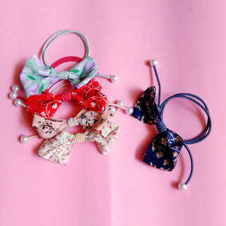 Set 2 dây thun cột tóc handmade nơ vải nhiều màu siêu xinh dễ thương style hàn quốc - namimi