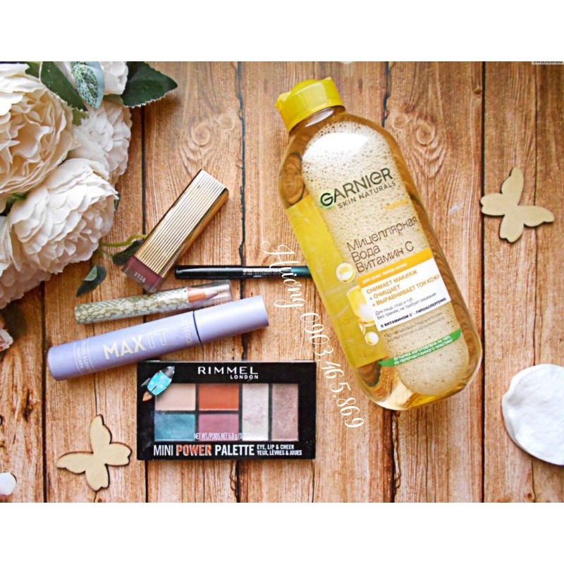 Tẩy trang Garnier vitamin c làm sáng da 400ml