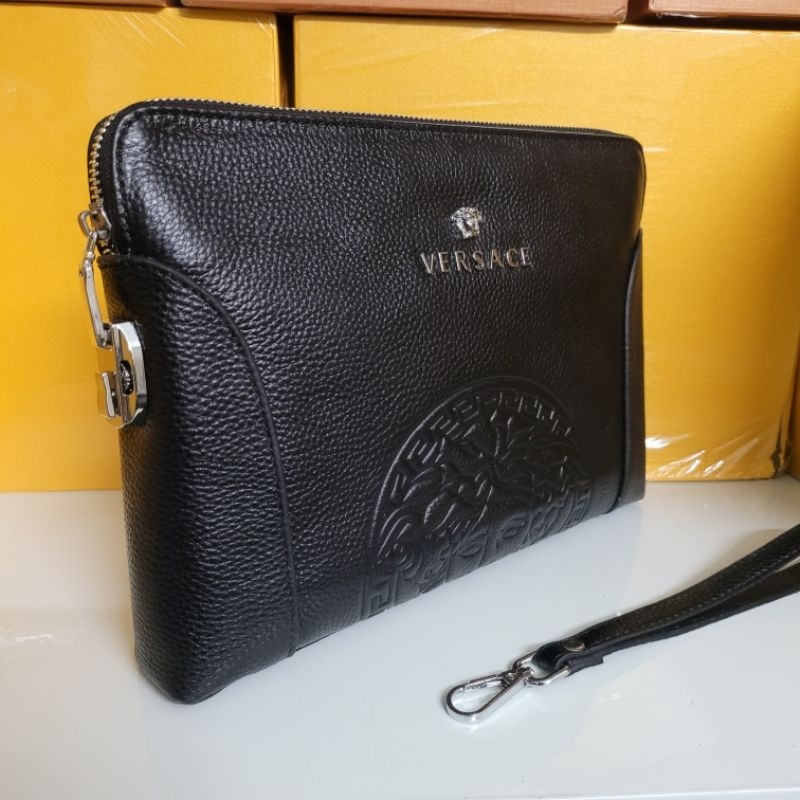 Ví cầm tay nam da thật siêu cấp, khóa số bảo mật