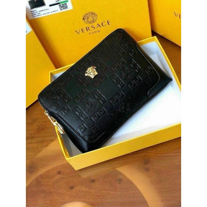 Ví cầm tay nam da thật siêu cấp, khóa số bảo mật