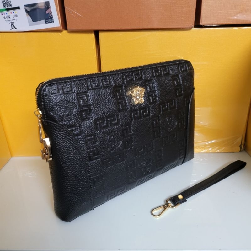 Ví cầm tay nam da thật siêu cấp, khóa số bảo mật