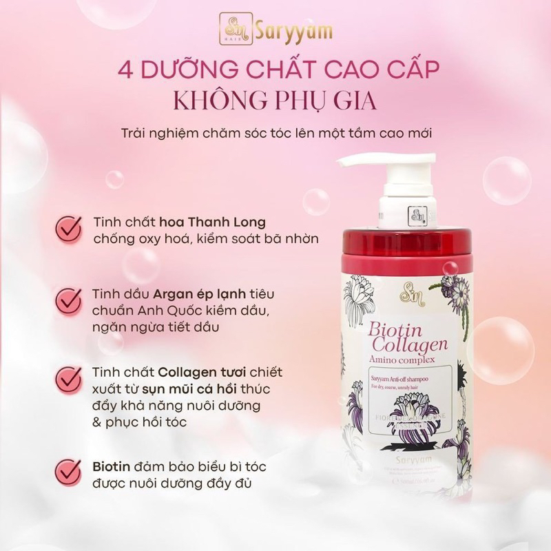 Dầu gội nước hoa Sinhair Saryyam