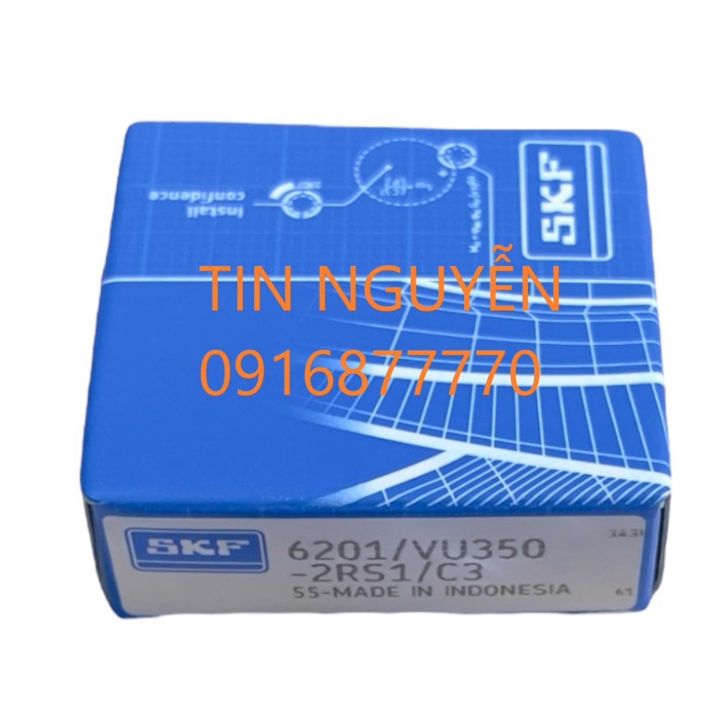 Bạc đạn SKF 6201/VU350 - 2RS1/C3 bánh trước AB, Click, Vario, Vision, Lead, Wave RSX, Sonic F150, Winner, Future
