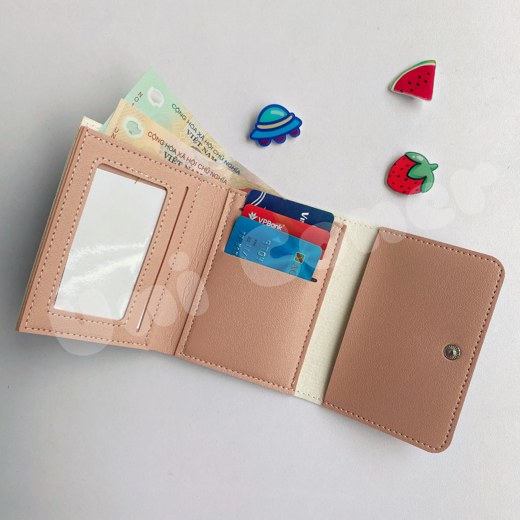 Ví Mini Gập 3 Cầm Tay Hoạt Hình Dễ Thương Giá Rẻ