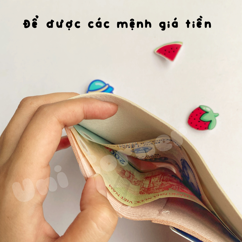 Ví Mini Gập 3 Cầm Tay Hoạt Hình Dễ Thương Giá Rẻ