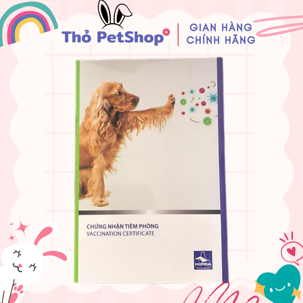 1 Quyển Sổ Theo Dõi Sức Khoẻ Thú Cưng sổ chó mèo