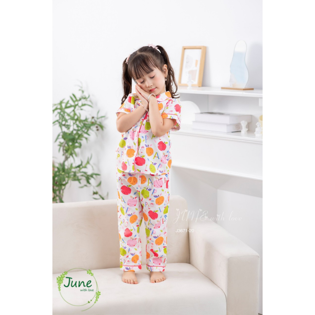 Bộ Pizama bé gái hàng June
