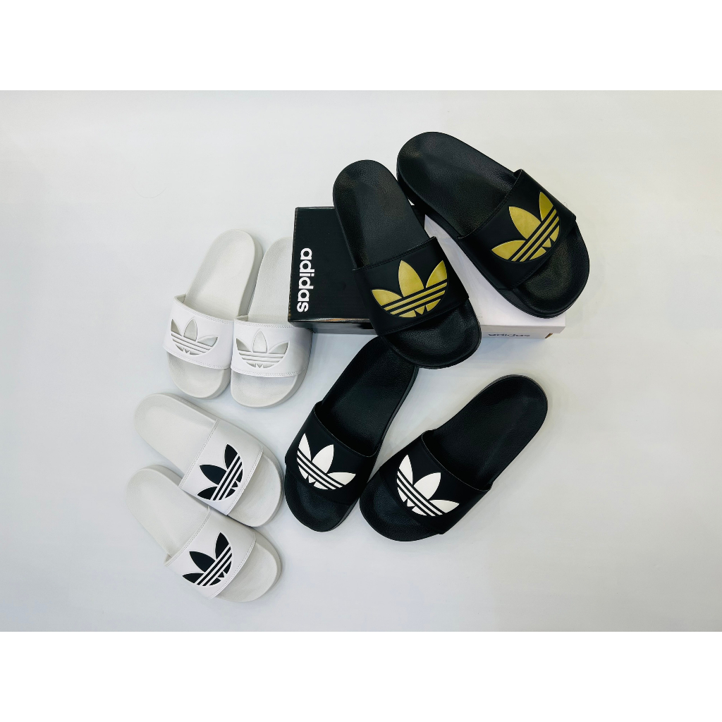 Dép quai ngang A.D.I.D.A.S logo Cỏ Ba Lá