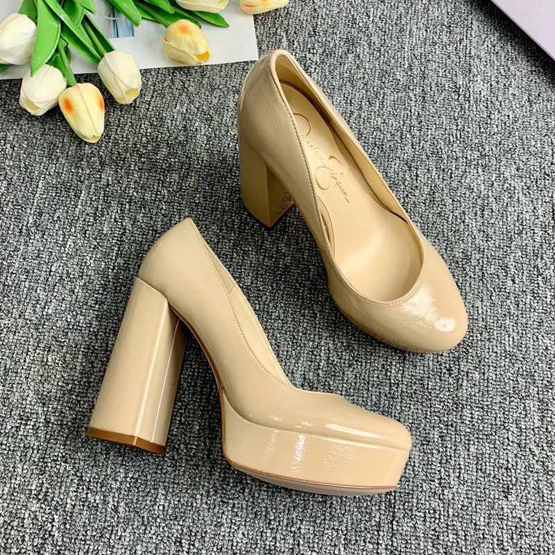🌸 HÀNG CÓ SẴN 🌸  Giày mũi tròn da bóng đế đúp xuất Âu