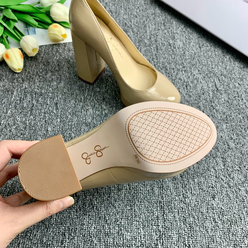 🌸 HÀNG CÓ SẴN 🌸  Giày mũi tròn da bóng đế đúp xuất Âu