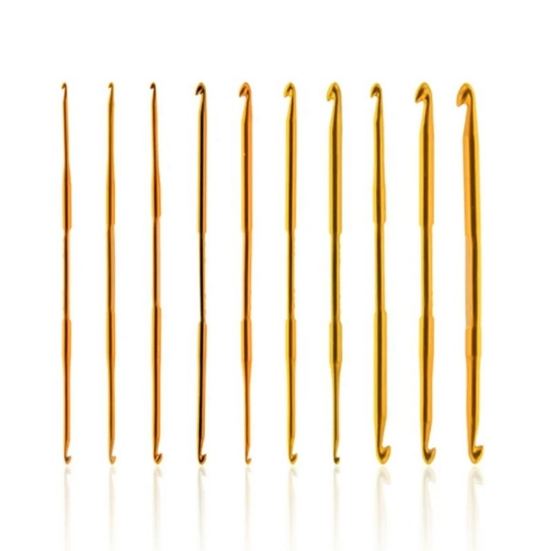 Kim móc nhôm 2 đầu cán vàng