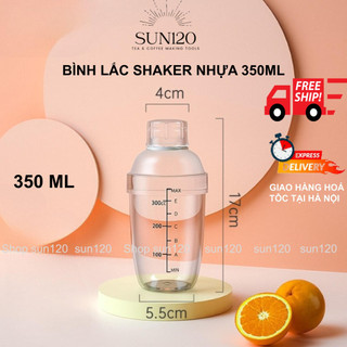 Bình lắc pha chế shaker nhựa 350 ml có vạch chia