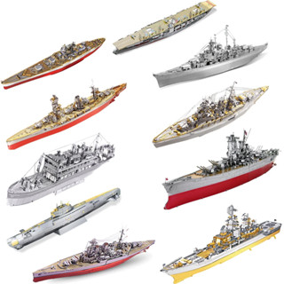 Đồ Chơi Mô Hình Kim Loại Lắp Ráp 3D Cao Cấp Tàu Chiến - Chiến Hạm - Tàu Sân Bay - Battleship
