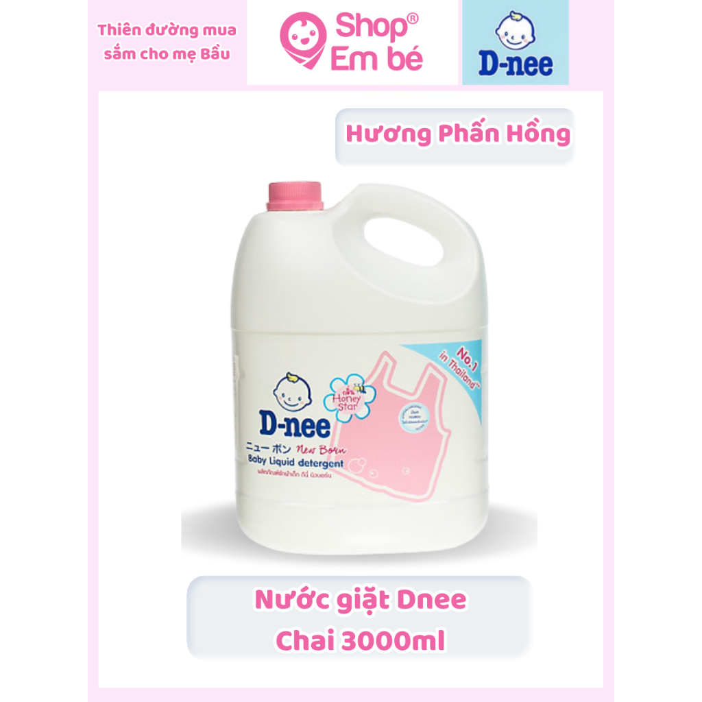 Nước Giặt Dnee 3000Ml Thơm Dịu An Toàn Cho Bé - Nước Giặt Thái Hàng Chính Hãng -Shop Em Bé