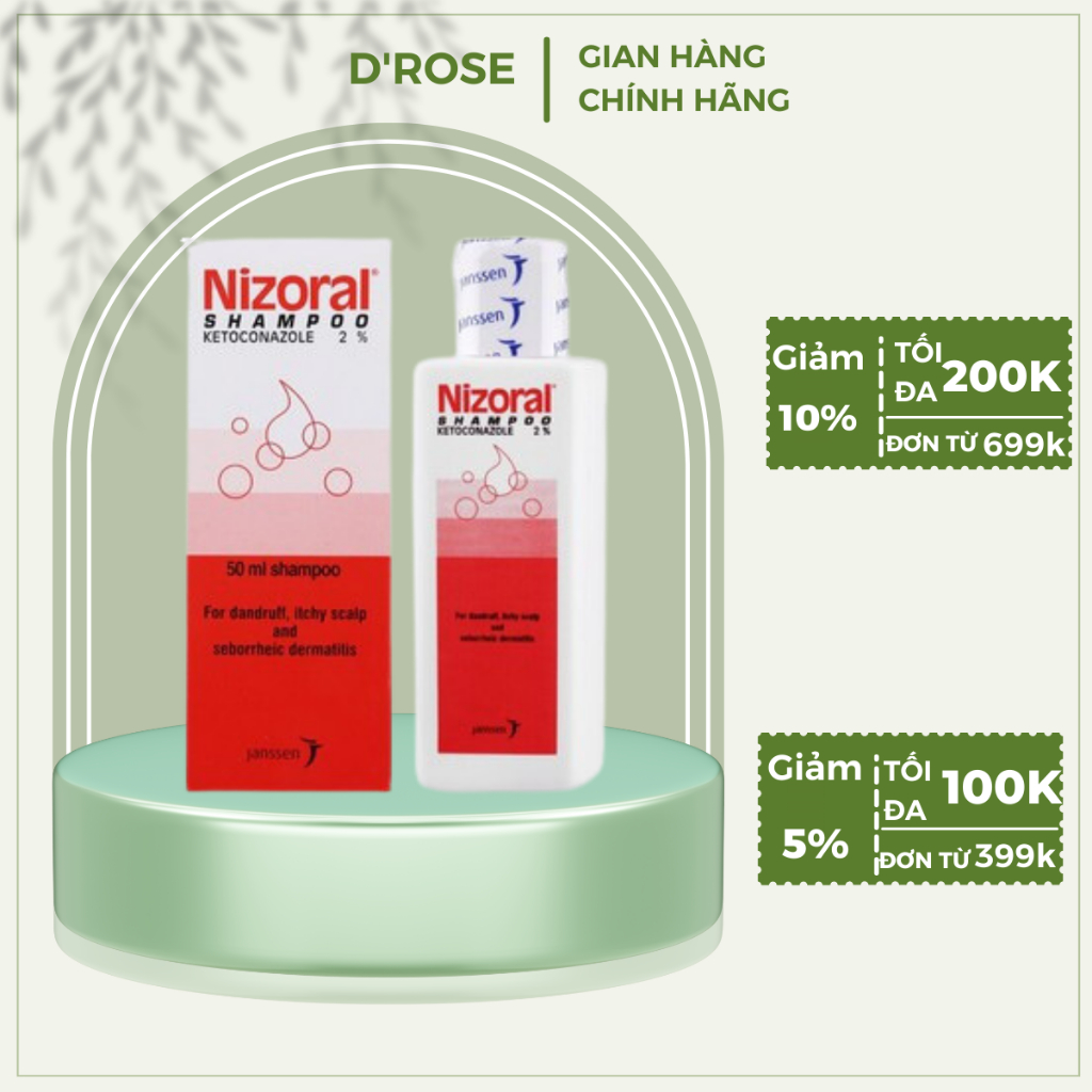 Dầu gội Nizo ral Thái lan chính hãng,ngăn ngừa gàu,nấm ngứa,giúp da đầu khoẻ mạnh dung tích 50ml,100ml - DR62