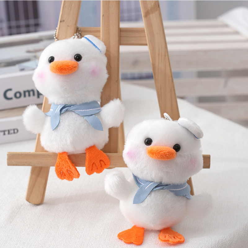 Móc khóa thú bông vịt, chó, đám mây, bò ngộ nghĩnh dễ thương chất liệu mềm mại làm móc khóa, treo balo túi xách PKNN01