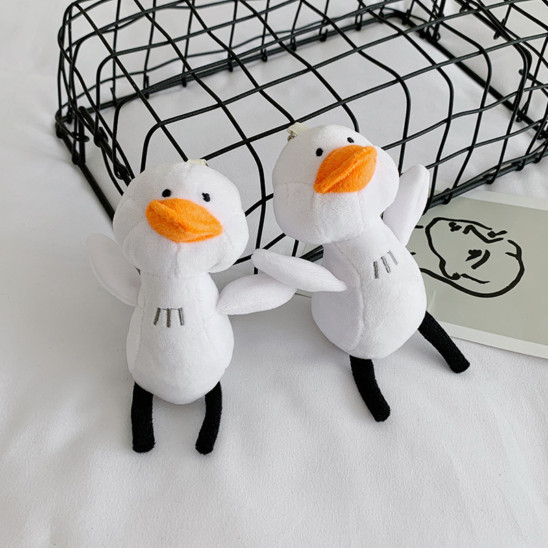 Móc khóa thú bông vịt, chó, đám mây, bò ngộ nghĩnh dễ thương chất liệu mềm mại làm móc khóa, treo balo túi xách PKNN01